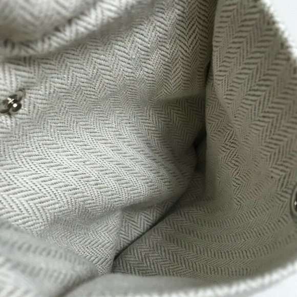 HERMES Foolby 25 Multi Cluch Bag Pouch ToileChevron Beige - Picture 4 of 12